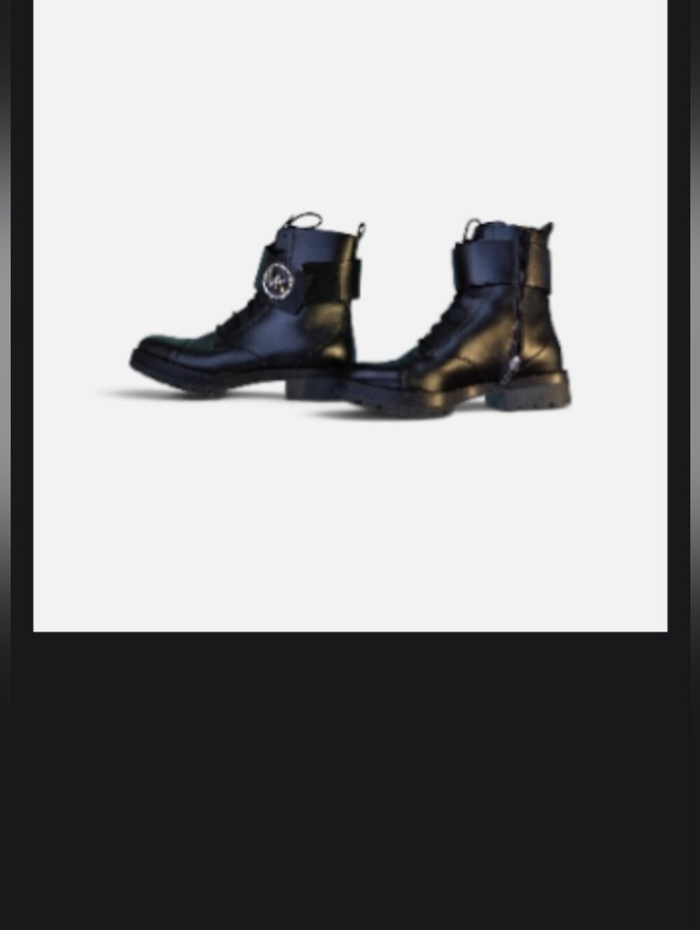 Michael Kors Tatum Black Combat Boots Size 8 Nwot